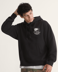 Stacked Hi Pullover Hoodie in Black / White | Vans outlet