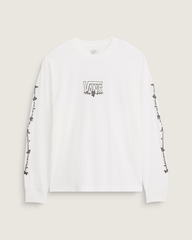 Rose and Thorns Long Sleeve T-Shirt in White | Vans outlet