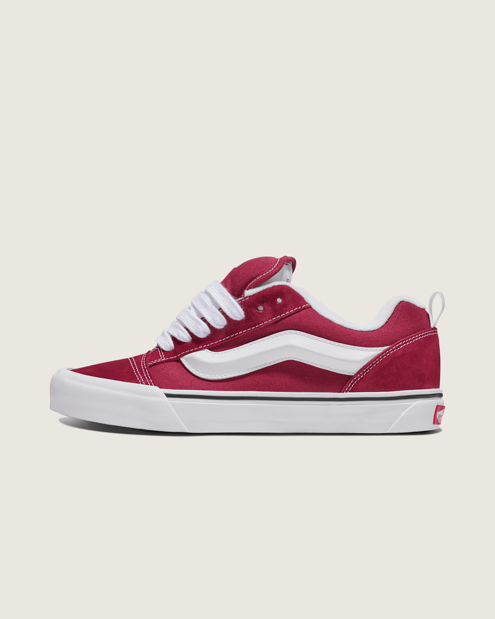 Knu Skool Shoe in Rhododendron Red | Vans on sale