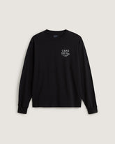 Cafe Vans Long Sleeve T-Shirt in Black | Vans online