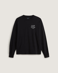 Cafe Vans Long Sleeve T-Shirt in Black | Vans online