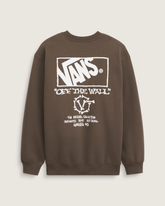 Circle Bones Formula Crew Sweatshirt in Coal Brown | Vans online