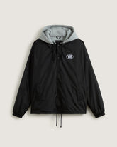 Riley Hooded Coach's Jacket in Black | Vans sale