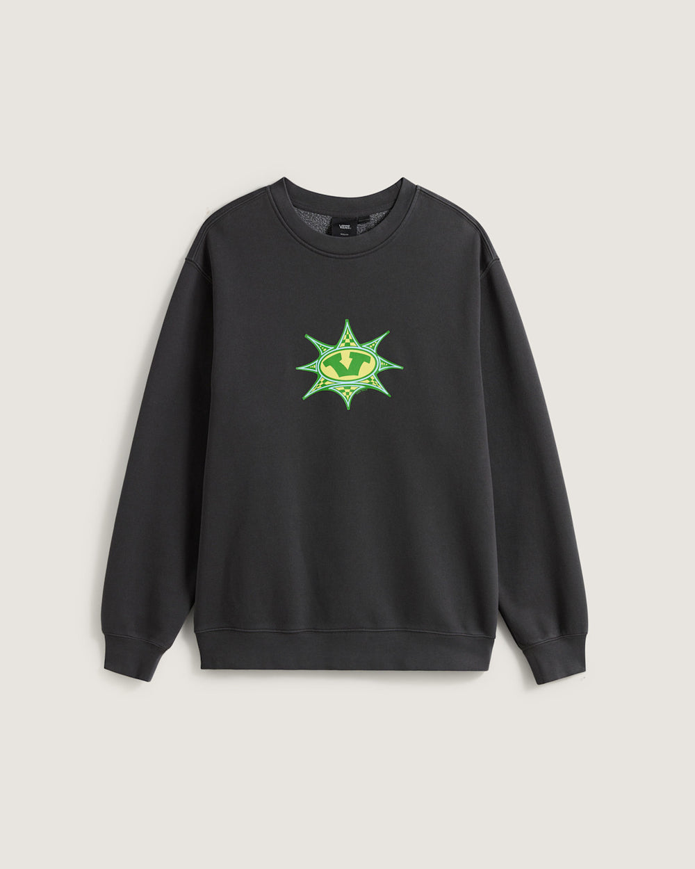 Star Checker Crew Sweatshirt in Black | Vans sale