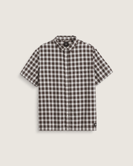 Monte Plaid Button Up Shirt in Egret White | Vans online