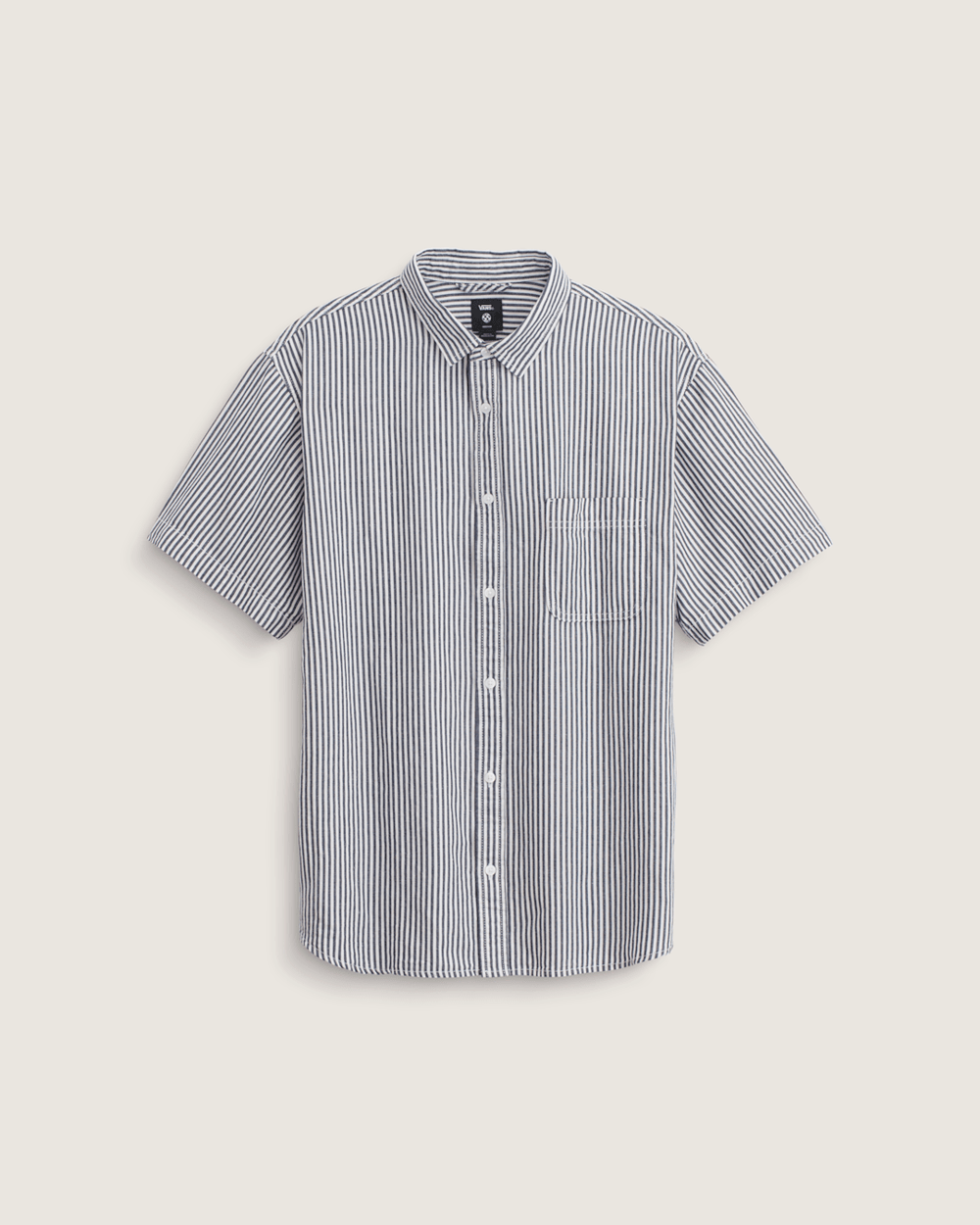 Lawson Stripe Button Up Shirt in White / Dress Blues | Vans sale