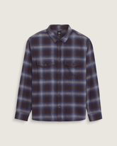 Bixby Plaid Flannel Shirt in Dark Port Red / Pewter Heather Grey | Vans online