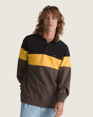 Andy Rugby Long Sleeve Shirt in Coal Brown | Vans outlet
