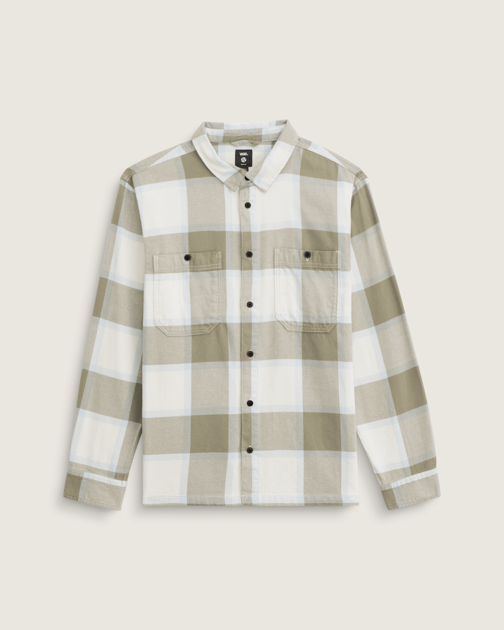 Larkspur Flannel Shirt in Turtledove White | Vans outlet
