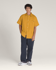 Lawson Solid Woven Shirt in Harvest Gold Yellow | Vans near me