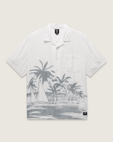 Creswell Woven Shirt in White / Grey | Vans discount