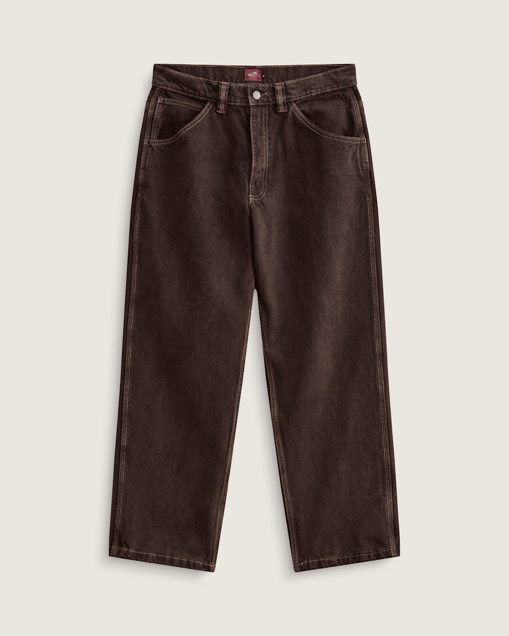 Skate Check-5 Loose Denim Pants in After Dark Brown | Vans on sale
