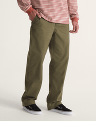 Authentic Chino Straight Pant in Mossy Olive Green | Vans outlet