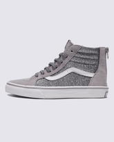 Big Kids Sk8-Hi Shoe in Glitter Gunmetal | Vans online