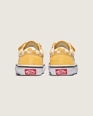 Big Kids Old Skool V Checkerboard Shoe in Banana Cream Yellow / White | Vans on sale