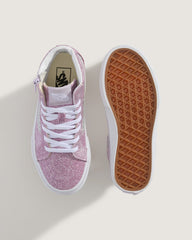 Little Kids Sk8-Hi Side Zip Shoe in Glitter Lilac Mist Purple | Vans on sale
