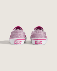 Little Kids Classic Slip-On Shoe in Glitter Raspberry Rose Pink | Vans discount