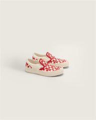 Little Kids Classic Slip-On Checkerboard Shoe in Checkerboard Racing Red / True White | Vans online