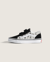 Little Kids Old Skool V Shoe in Black / White | Vans outlet