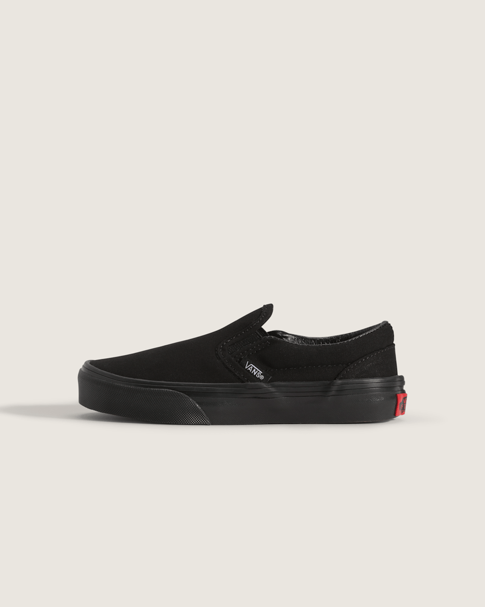 Kids Classic Slip-On Black/Black Shoes | Vans outlet