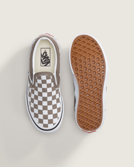 Little Kids Classic Slip-On Checkerboard Shoe in Checkerboard Walnut Brown | Vans sale
