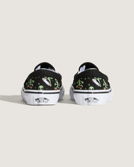 Little Kids Classic Slip-On Shoe in Black / Green | Vans discount