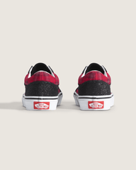 Little Kids Old Skool Shoe in Glitter Plaid Red / Black | Vans outlet