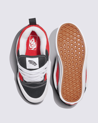 Little Kids Knu Skool Shoe in Black / Racing Red | Vans on sale