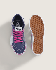 Little Kids Sk8-Hi Side Zip Shoe in Deep Twilight Blue / Lilac Mist | Vans discount