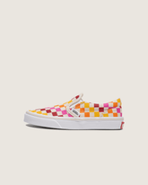 Little Kids Classic Slip-On Checkerboard Shoe in Rainbow / Beige | Vans sale