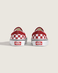 Little Kids Classic Slip-On Checkerboard Shoe in Checkerboard Chili Pepper Red | Vans sale