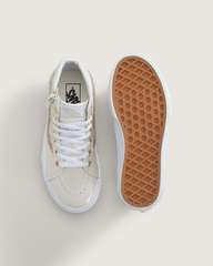 Little Kids SK8-Hi Side Zip Shoe in Dazzled Turtledove White | Vans on sale