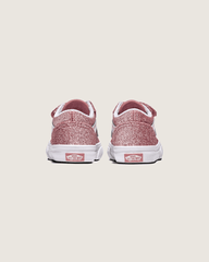 Toddler Old Skool V Shoe in Glitter Rose Gold Pink | Vans discount