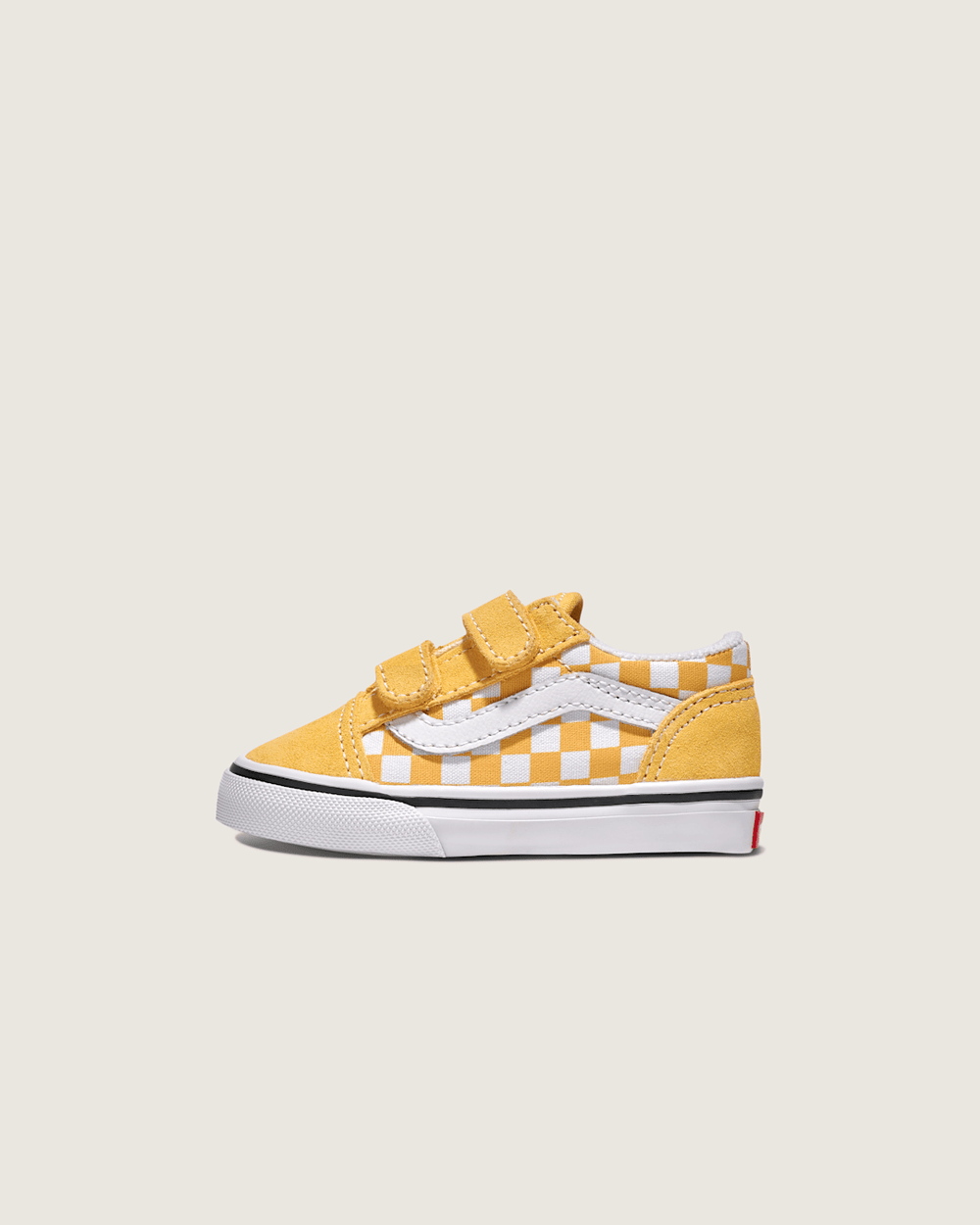 Toddler Old Skool V Checkerboard Shoe in Banana Cream Yellow / White | Vans online