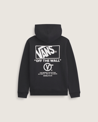 Kids Stacked Hi Pullover Hoodie in Black / White | Vans online