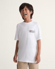 Kids Racing Flames T-Shirt in White | Vans near me