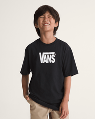 Kids Stretch Logo T-Shirt in Black | Vans sale