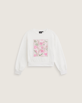 Kids Flow Field Crew Sweatshirt in Marshmallow White | Vans discount