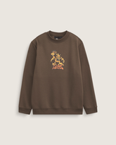 Kids Goblin Step Crew Sweatshirt in Coal Brown | Vans sale