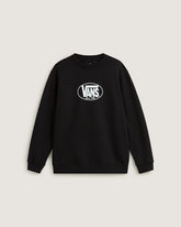 Kids Classic Oval Crew Sweatshirt in Black | Vans on sale