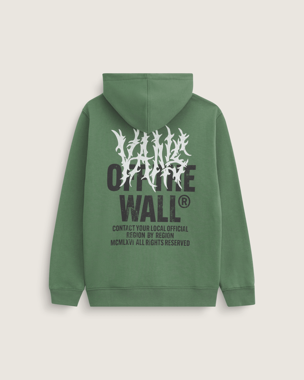 Kids Metal Wall Zip Hoodie in Pine Forest Green | Vans online