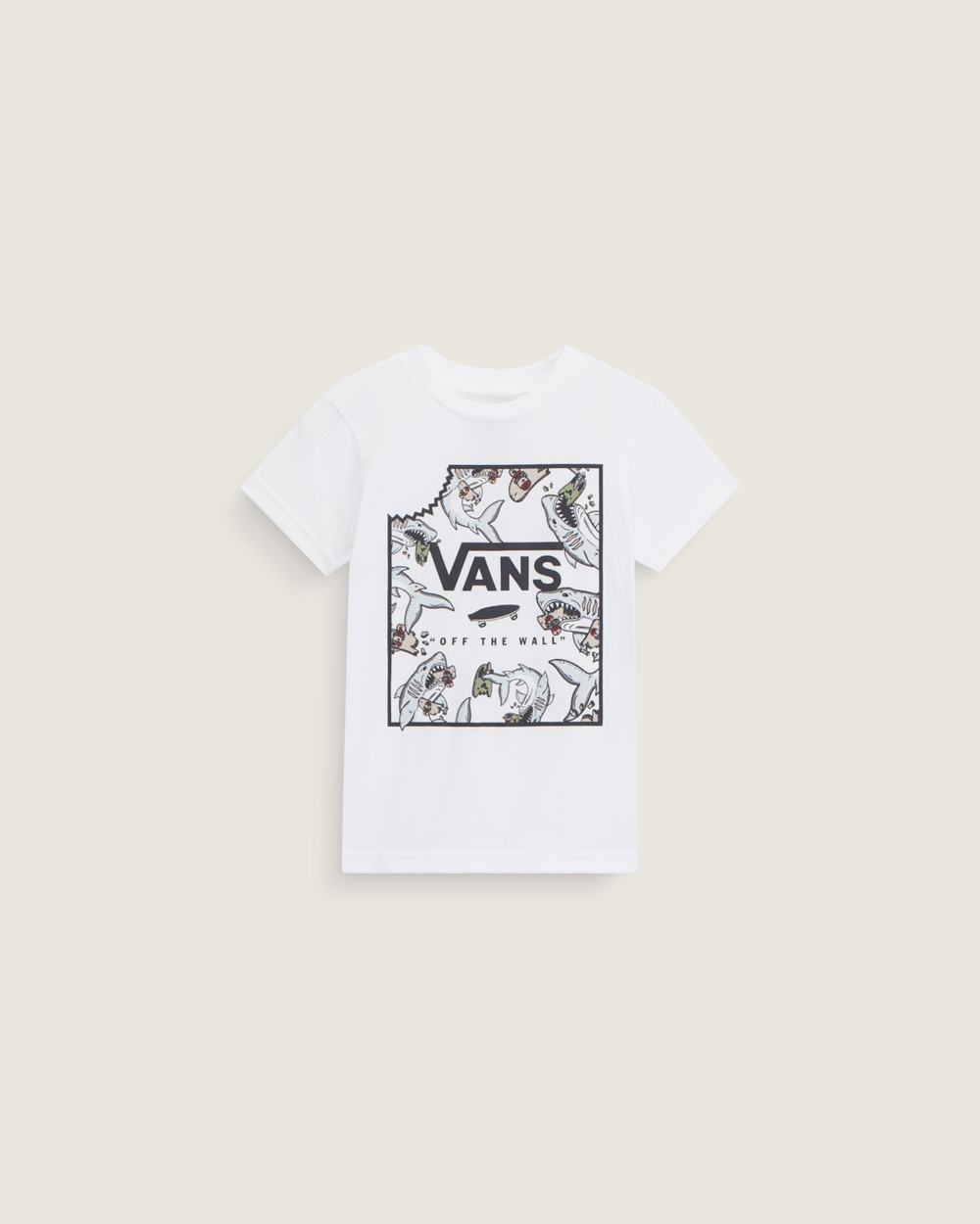 Kids Little Kids Shark Bite T-Shirt in White | Vans outlet