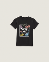 Little Kids Glow Dino T-Shirt in Black | Vans online