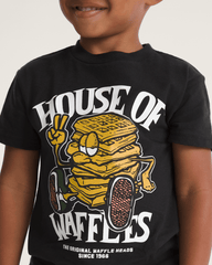 Little Kids House Of Waffles T-Shirt in Black | Vans online