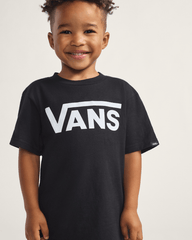 Toddler Vans Classic Kids Black/White T-Shirt | Vans outlet