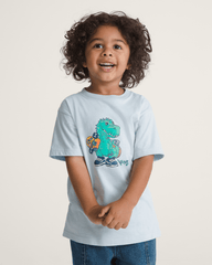 Little Kids Prehistoric Skater T-Shirt in Dawn Mist | Vans on sale