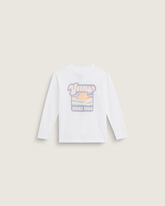 Little Kids Sun Dip Long Sleeve T-Shirt in White | Vans discount