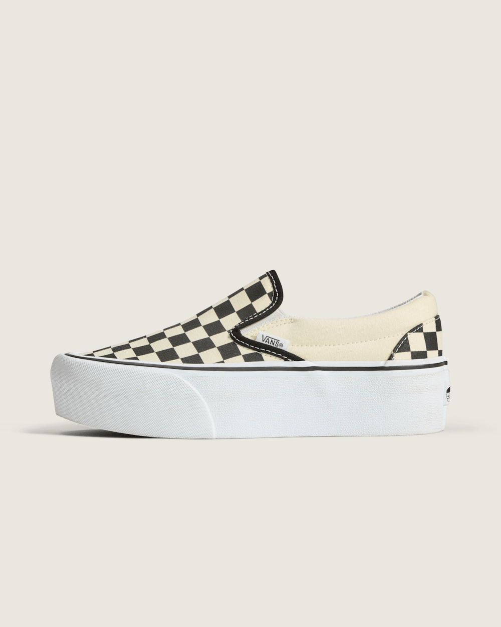 Classic Slip-On Stackform Checkerboard Black/Classic White Shoe | Vans near me