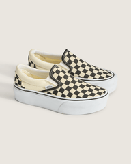 Classic Slip-On Stackform Checkerboard Black/Classic White Shoe | Vans near me