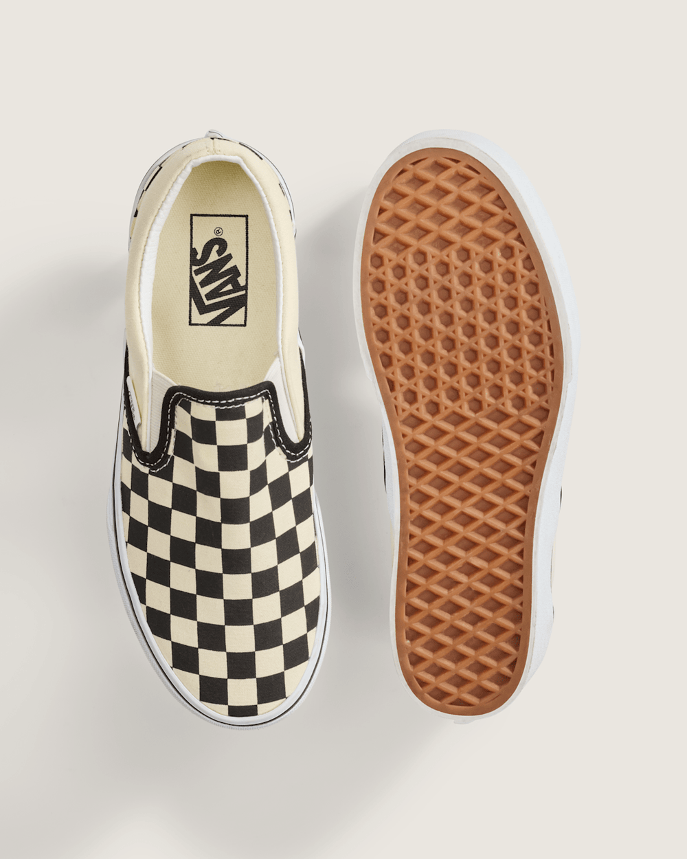 Classic Slip-On Stackform Checkerboard Black/Classic White Shoe | Vans near me